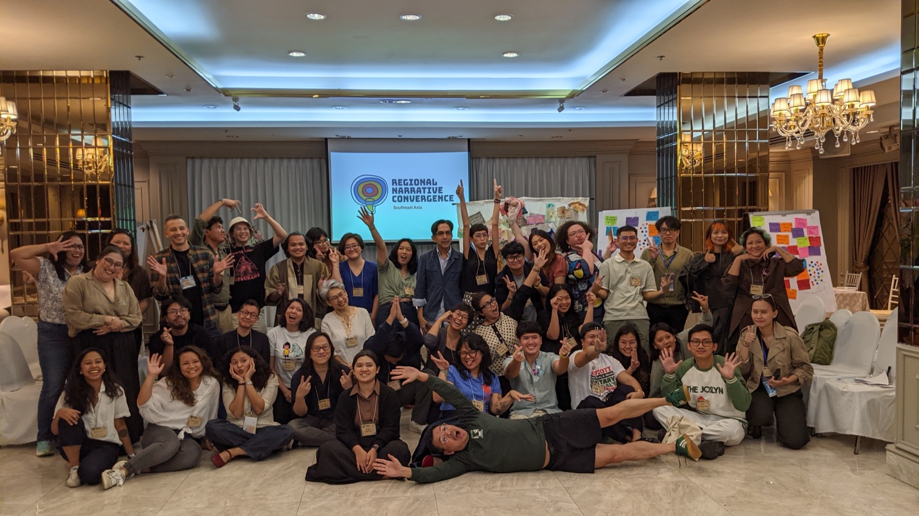 The Narrative Convergence network gathered at the Regional Narrative Convergence, Southeast Asia